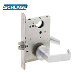 Schlage - L9010 - Passage Latch Mortise Lock - 06 Lever - A Rose - 626 (Satin Chrome Finish)