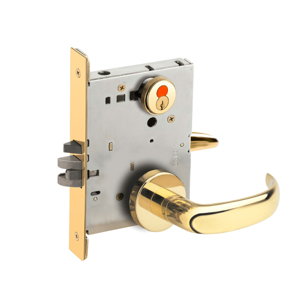 Schlage - L9050T - Entrance Office Mortise Lock - FSIC with Construction Core Field Reversible - 17 Lever - Grade 1