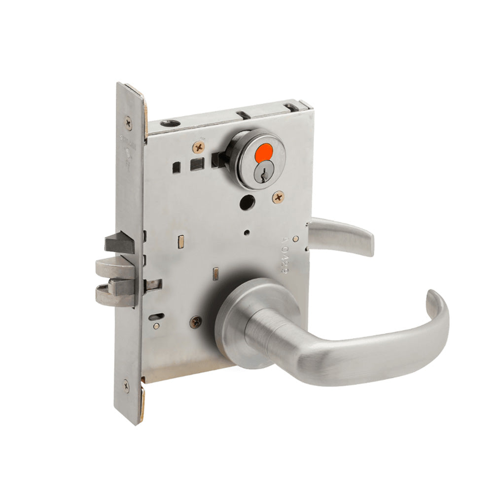 Schlage - L9050T - Entrance Office Mortise Lock - FSIC with Construction Core Field Reversible - 17 Lever - Grade 1