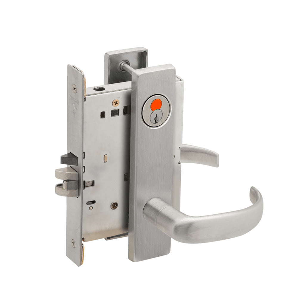 Schlage - L9050T - Entrance Office Mortise Lock - FSIC with Construction Core Field Reversible - 17 Lever - Grade 1