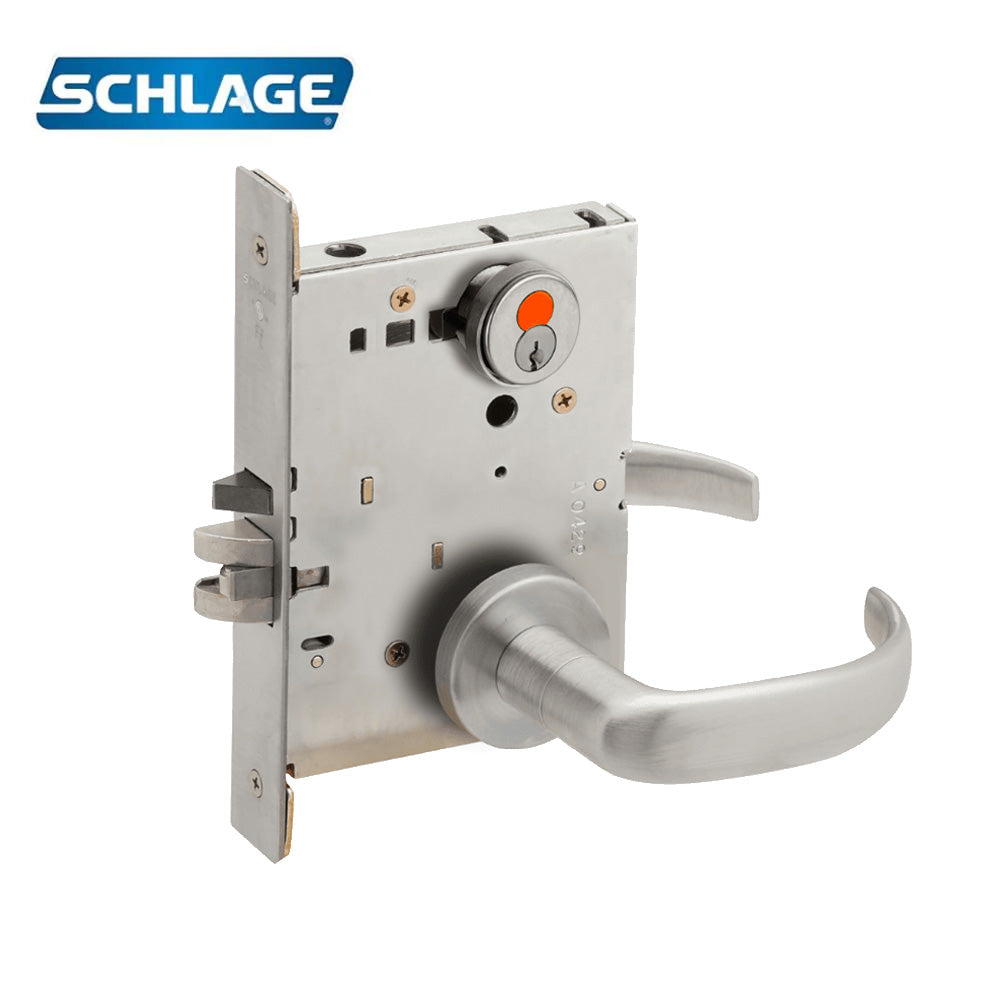 Schlage - L9070T - Classroom Mortise Lock - FSIC with Construction Core Field Reversible - 17 Lever - Grade 1