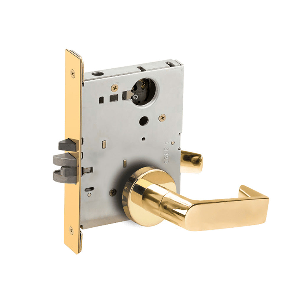 Schlage - L9080 - Storeroom Mortise Lock with Less Conventional Cylinder and 06 Lever - Grade 1