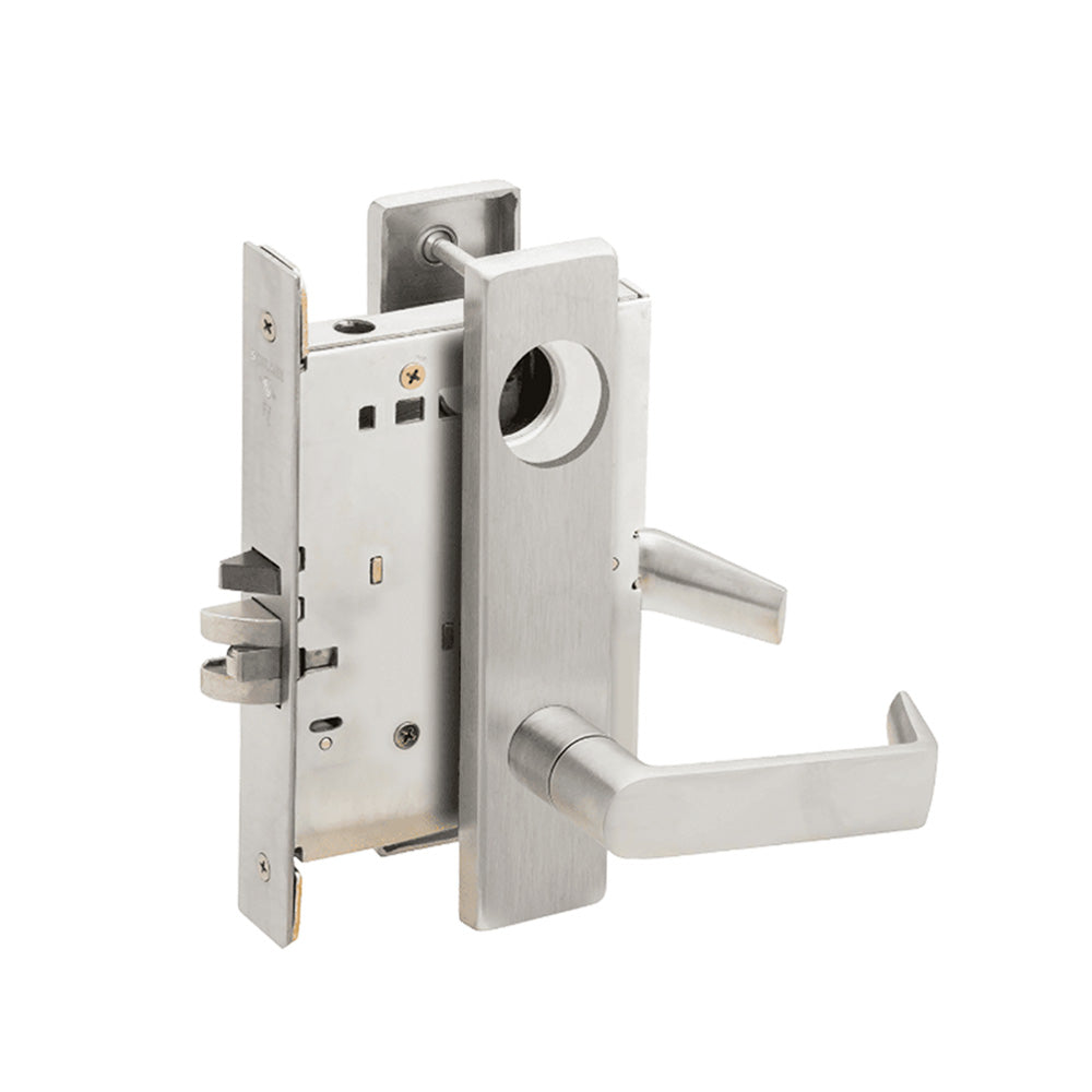 Schlage - L9080 - Storeroom Mortise Lock with Less Conventional Cylinder and 06 Lever - Grade 1