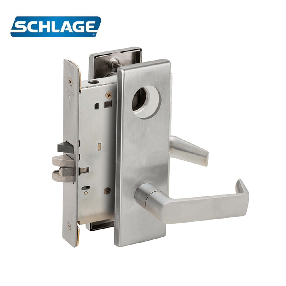 Schlage - L9080 - Storeroom Mortise Lock with Less Conventional Cylinder and 06 Lever - Grade 1