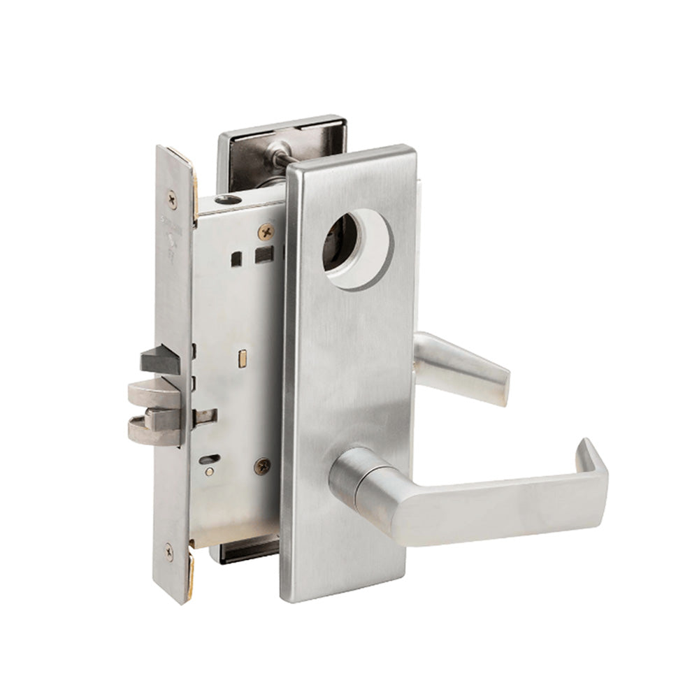 Schlage - L9080 - Storeroom Mortise Lock with Less Conventional Cylinder and 06 Lever - Grade 1