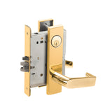 Schlage - L9080 - Storeroom Mortise Lock with Conventional Cylinder 6-pin and 06 Lever - Grade 1