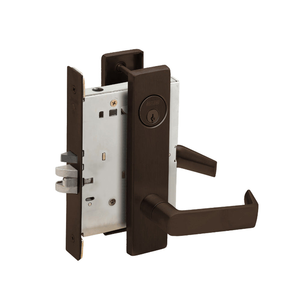 Schlage - L9080 - Storeroom Mortise Lock with Conventional Cylinder 6-pin and 06 Lever - Grade 1