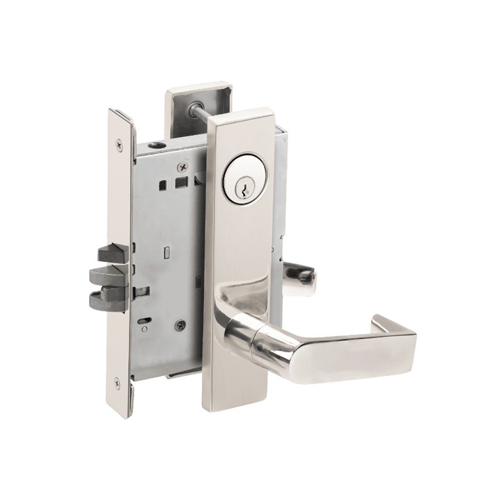 Schlage - L9080 - Storeroom Mortise Lock with Conventional Cylinder 6-pin and 06 Lever - Grade 1