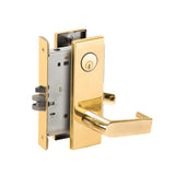 Schlage - L9080 - Storeroom Mortise Lock with Conventional Cylinder 6-pin and 06 Lever - Grade 1