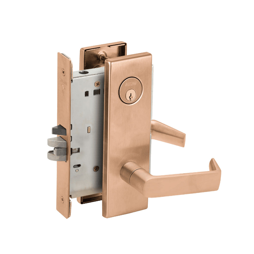 Schlage - L9080 - Storeroom Mortise Lock with Conventional Cylinder 6-pin and 06 Lever - Grade 1