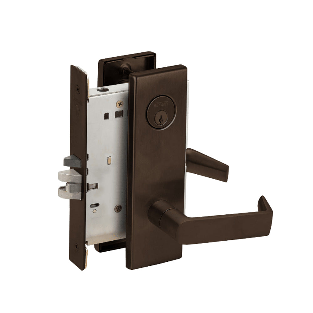 Schlage - L9080 - Storeroom Mortise Lock with Conventional Cylinder 6-pin and 06 Lever - Grade 1