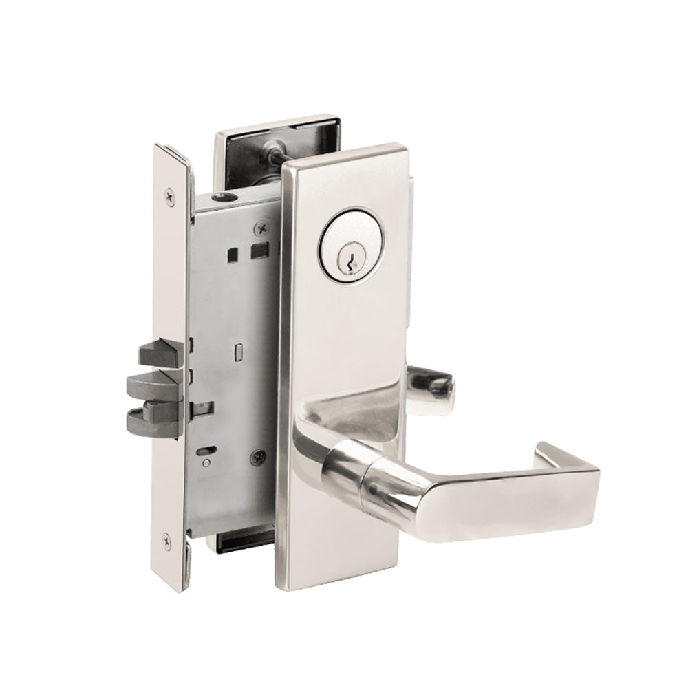 Schlage - L9080 - Storeroom Mortise Lock with Conventional Cylinder 6-pin and 06 Lever - Grade 1