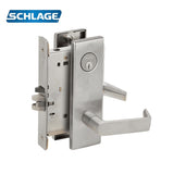 Schlage - L9080 - Storeroom Mortise Lock with Conventional Cylinder 6-pin and 06 Lever - Grade 1