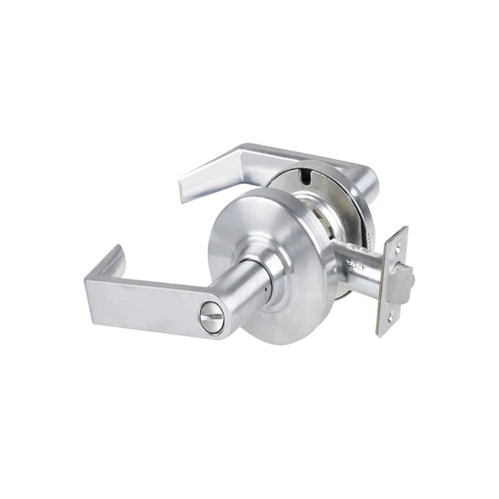 Schlage - ND40S - Bath/Bedroom Privacy Lock - Rhodes Lever - Grade 1 - 626 (Satin Chrome Finish)