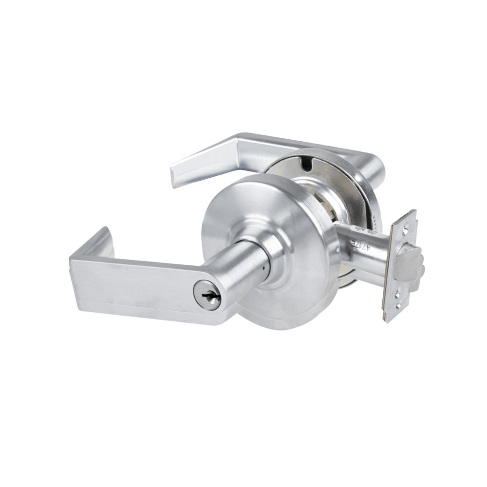 Schlage - ND80PD - Storeroom Lock with Rhodes Lever and Standard Cylinder C Keyway - Satin Chrome