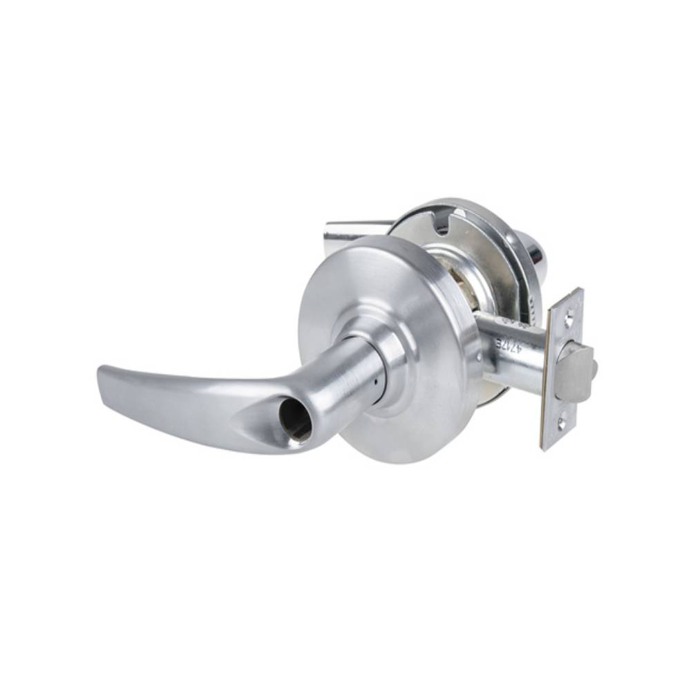 Schlage - ND96LD - Storeroom Lock with 4-7/8 ANSI Strike and Less Cylinder - Athens Lever - Grade 1 - 626 (Satin Chrome Finish)