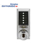 Simplex - 1021 - Mechanical Pushbutton Entry Knob Lock with Key Override - 2-3/4 Inch Backset - Optional Keyway - Optional Color