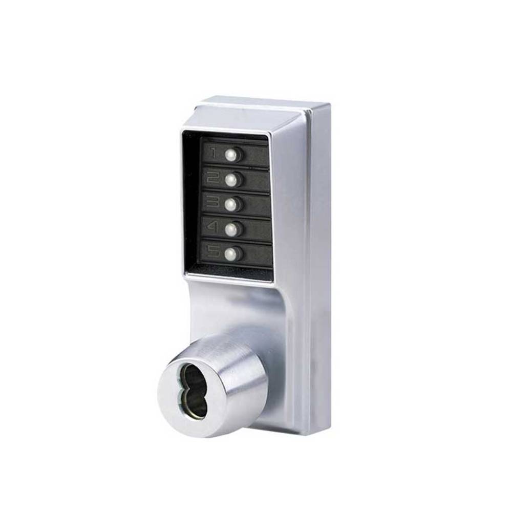 Simplex - 1021 - Mechanical Pushbutton Entry Knob Lock with Key Override - 2-3/4 Inch Backset - Optional Keyway - Optional Color