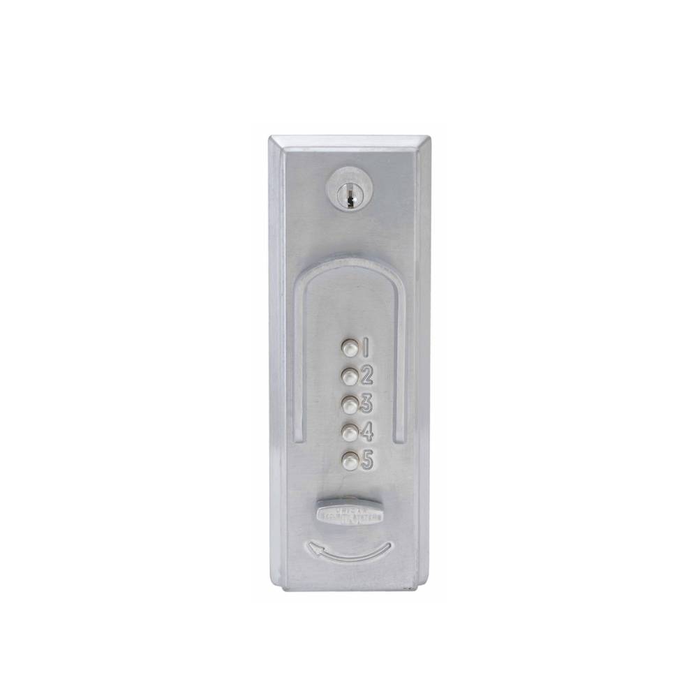 Simplex - 2015 - Mechanical Keyless Exit Device Pushbutton Lock - 2Â¾ Tailpiece - 26D (Satin Chrome)