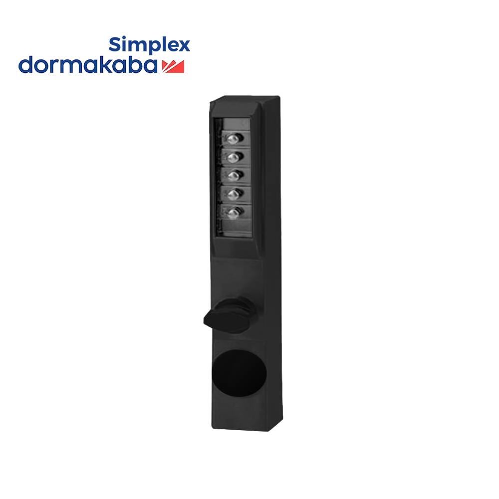 Simplex - 3001 - Pushbutton Narrow Stile Lock with Thumbturn - Optional Color