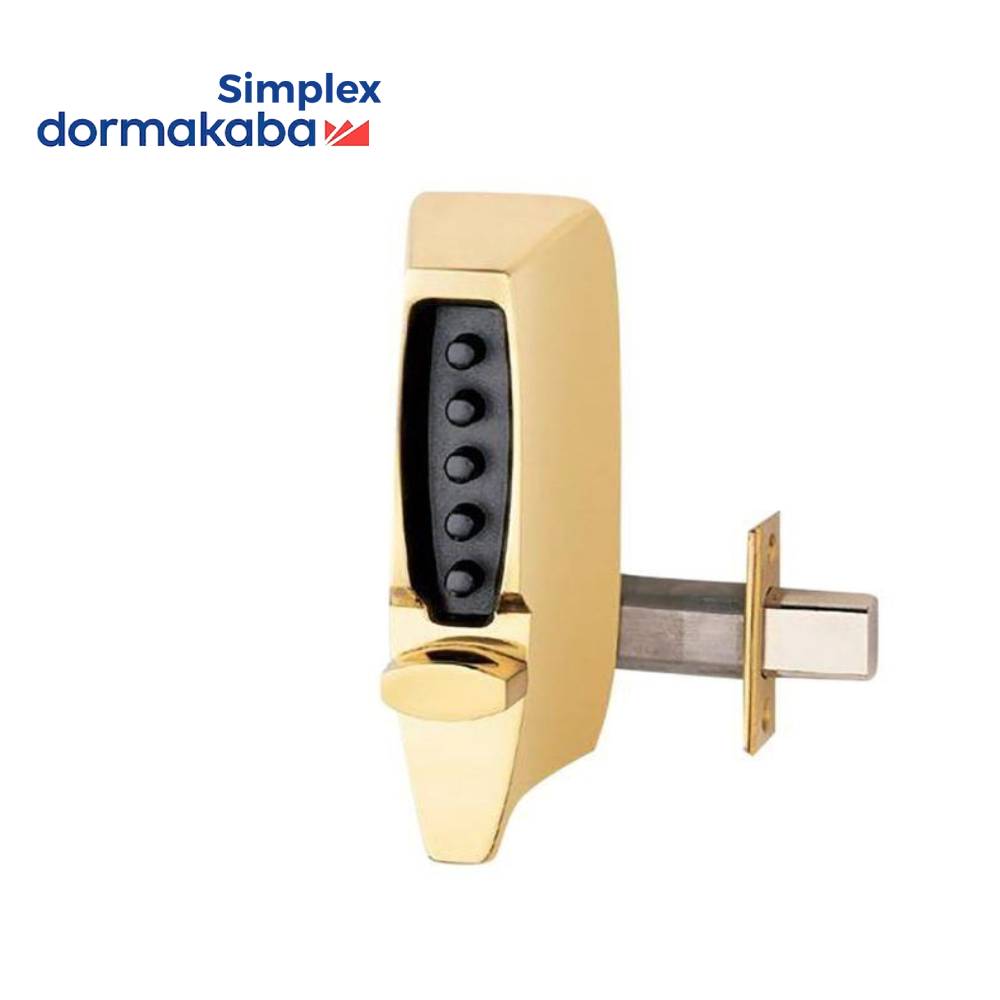 Simplex - 7108 - Mechanical Pushbutton Combination Deadbolt - 2-3/8 Inch Backset - Optional Color