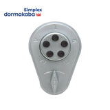 Simplex - 9040000 - Mechanical Pushbutton Combination Deadbolt Lock - Optional Door Thickness - 26D (Satin Chrome)