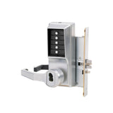 Simplex - L8146B - Mechanical Pushbutton Mortise Combination Lever Lock - Passage/Lockout - 6/7-Pin SFIC Prep - 26D (Satin Chrome)