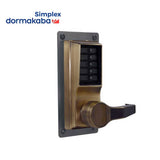 Simplex - LLP1010 - Mechanical Pushbutton Exit Device Lever Trim with Combination Entry Only - Optional Handed - Optional Color