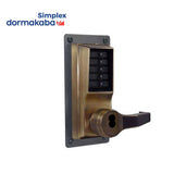 Simplex - LLP1020 - Mechanical Pushbutton Exit Trim Lever Lock with Combination and Key Override - Optional Handed - Optional Keyway - Optional Color