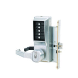 Simplex - LR8148B - Mechanical Pushbutton Mortise Combination Lever Lock with Deadbolt - Passage/Lockout - 6/7-Pin SFIC Prep - 26D (Satin Chrome)