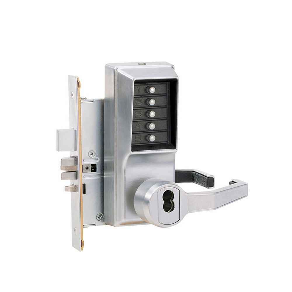 Simplex - 8148S - Mortise Pushbutton Mechanical Lock with Deadbolt - LFIC Schlage Key Override - Grade 1