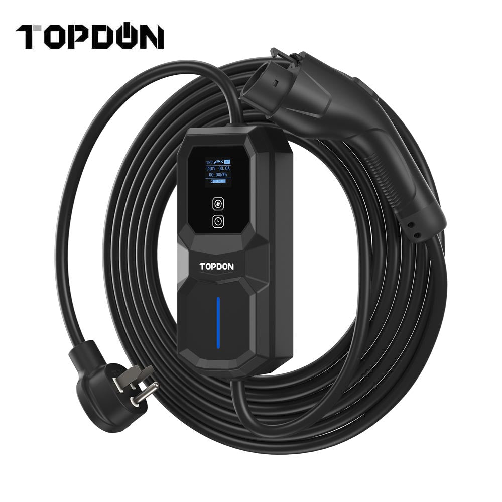 TOPDON PulseQ - AC Portable 32A NEMA 6-50 Plug for Electric Vehicles