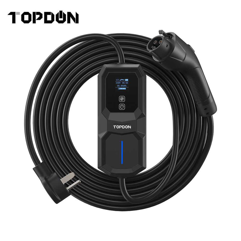 TOPDON PulseQ - AC Portable 32A NEMA 6-50 Plug for Electric Vehicles