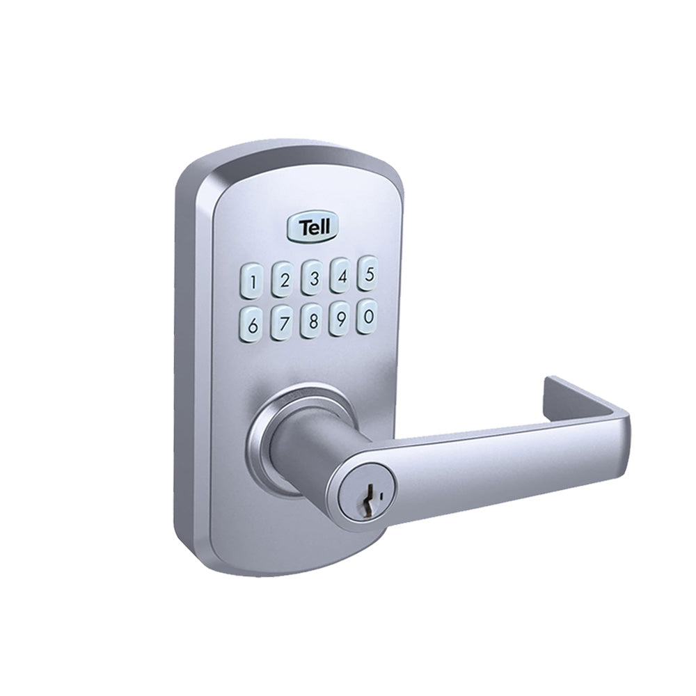 TELL Commercial Electronic Keypad Lock with LE2000 Cortland Lever - Grade 2