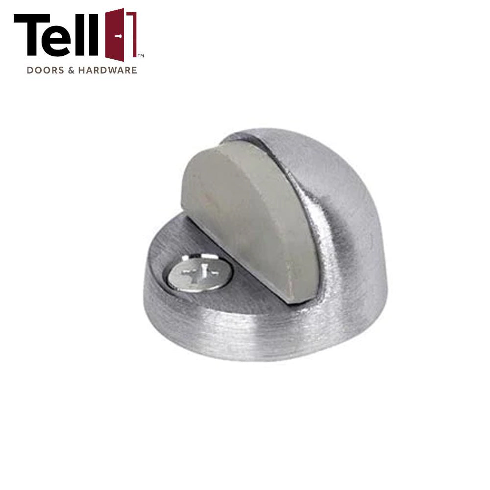 TELL High Profile Floor Stop - 3/8 Inch Base Thickness - Optional Finish