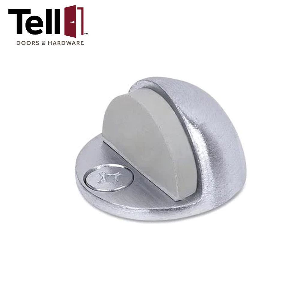 TELL Low Profile Floor Stop - 1/8 Inch Base Thickness - Optional Finish