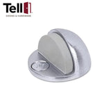 TELL Low Profile Floor Stop - 1/8 Inch Base Thickness - Optional Finish