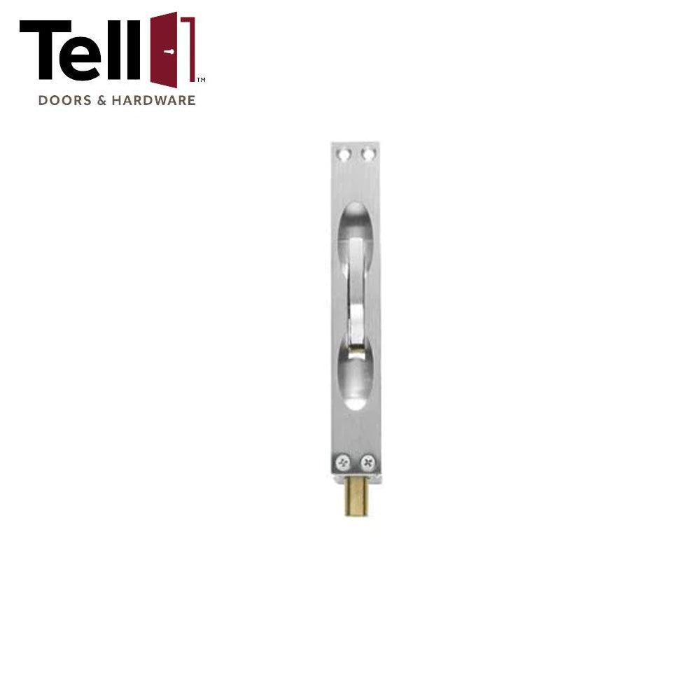 TELL Lever Extension Flush Bolt - Wood Composite/Fire Rated Doors - Satin Chrome (US26D)