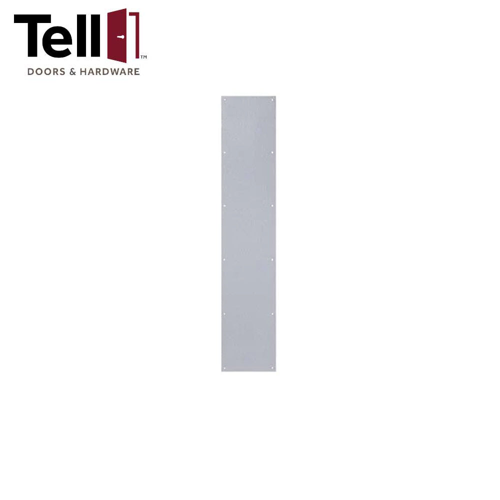 TELL Kick Plates - .050-Gauge Steel - Optional Size - Optional Finish