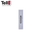 TELL Pull Plates - .050-Gauge Steel - W/ Round Pull - Optional Size - Optional Finish