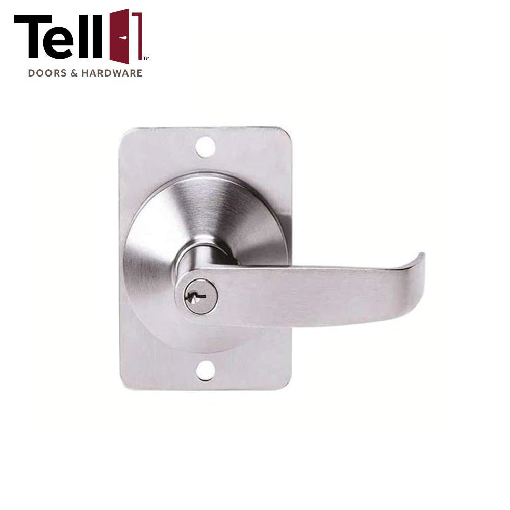 TELL EX100006 - Cortland Lever Trim - Grade 2 - Passage Function - Satin Chrome (US26D)