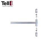 TELL 7400 Series Vertical Rod Exit Device - Heavy Duty Fire Rated - 48 - Grade 1 - Satin Stainless Steel (US32D)