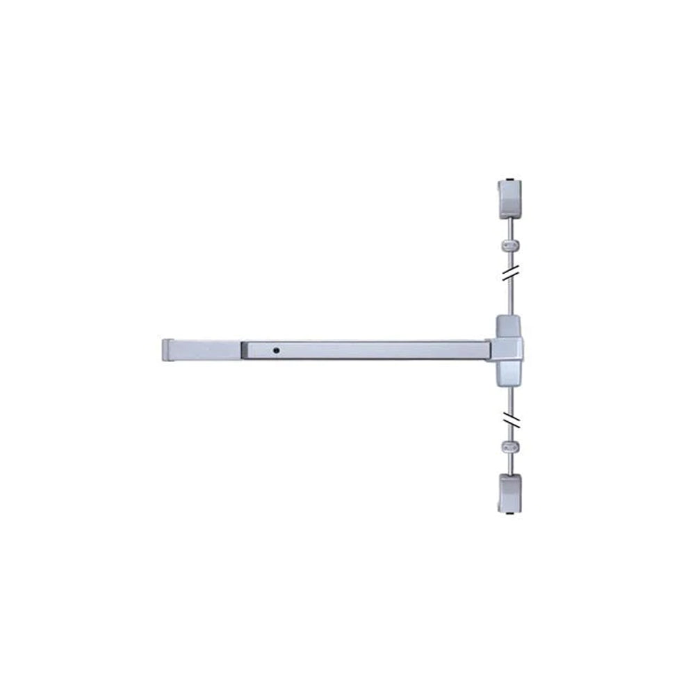 TELL 8400 Series - Surface Vertical Rod Exit Device - 48 Inch - Fire Rated - Grade 1 - Aluminium (US28)