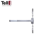 TELL 9400 Series Vertical Rod Exit Device - Heavy Duty Fire Rated - 48 - Grade 1 - Satin Stainless Steel (US32D)