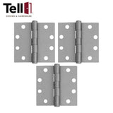 TELL Plain Bearing Hinge - 4-1/2 Inch X 4-1/2 Inch - Optional Pin - Optional Finish