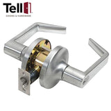 TELL LC1284 Cortland Lever (CTL) Heavy Duty Cylindrical Leverset - 2-3/4 Inch Backset - Grade 1 - IC Core - Classroom - Optional Finish