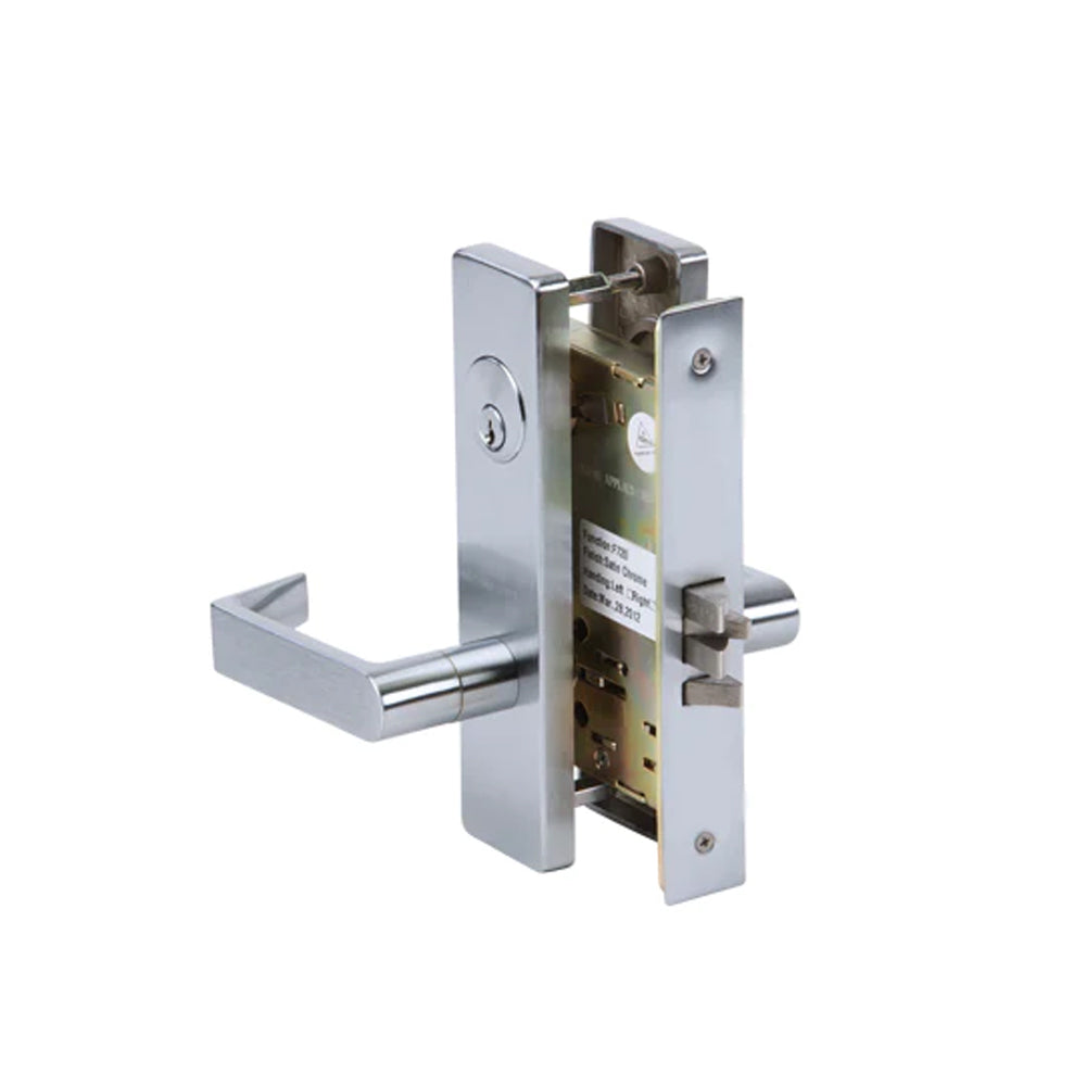 TELL ML138607 Heavy Duty Mortise Lock - Satin Chrome (US26D) - 2-3/4" Backset - Grade 1 - Storeroom