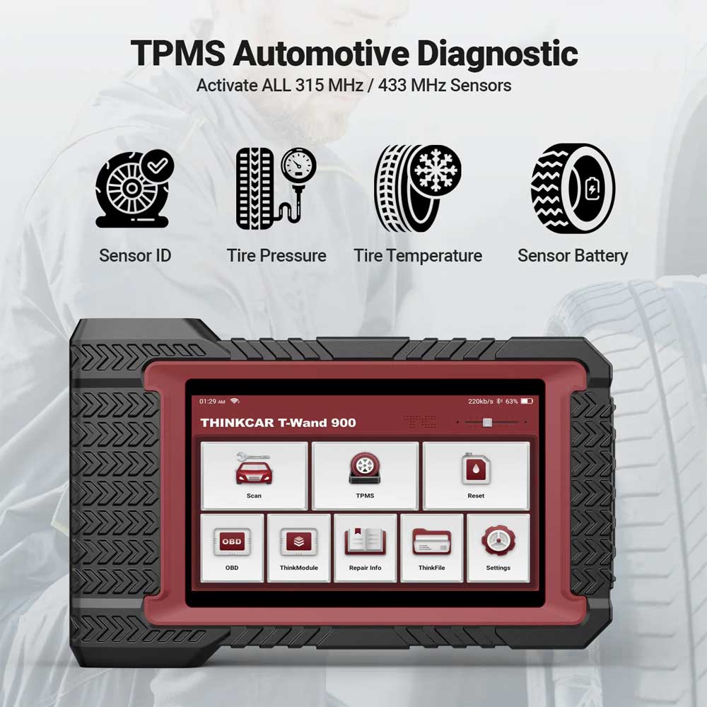 THINKCAR TWAND 900 - OBD2 Scanner Auto Diagnostic Testing Tool with TPMS Reset Function