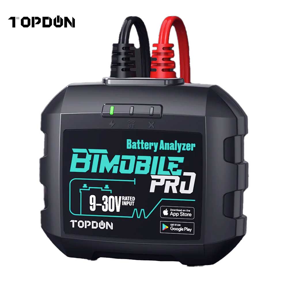 TOPDON BTMOBILE PRO - Advanced-Level Wireless Battery Tester and Analyzer - 12V for Android and IOS