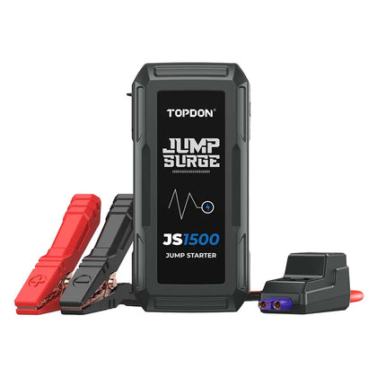 TOPDON JS1500 1500A Car Battery Jump Starter with Power Bank and Flashlight